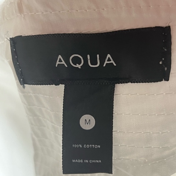 AQUA WHITE DRESS SIZE M 100% cotton. - Picture 9 of 16